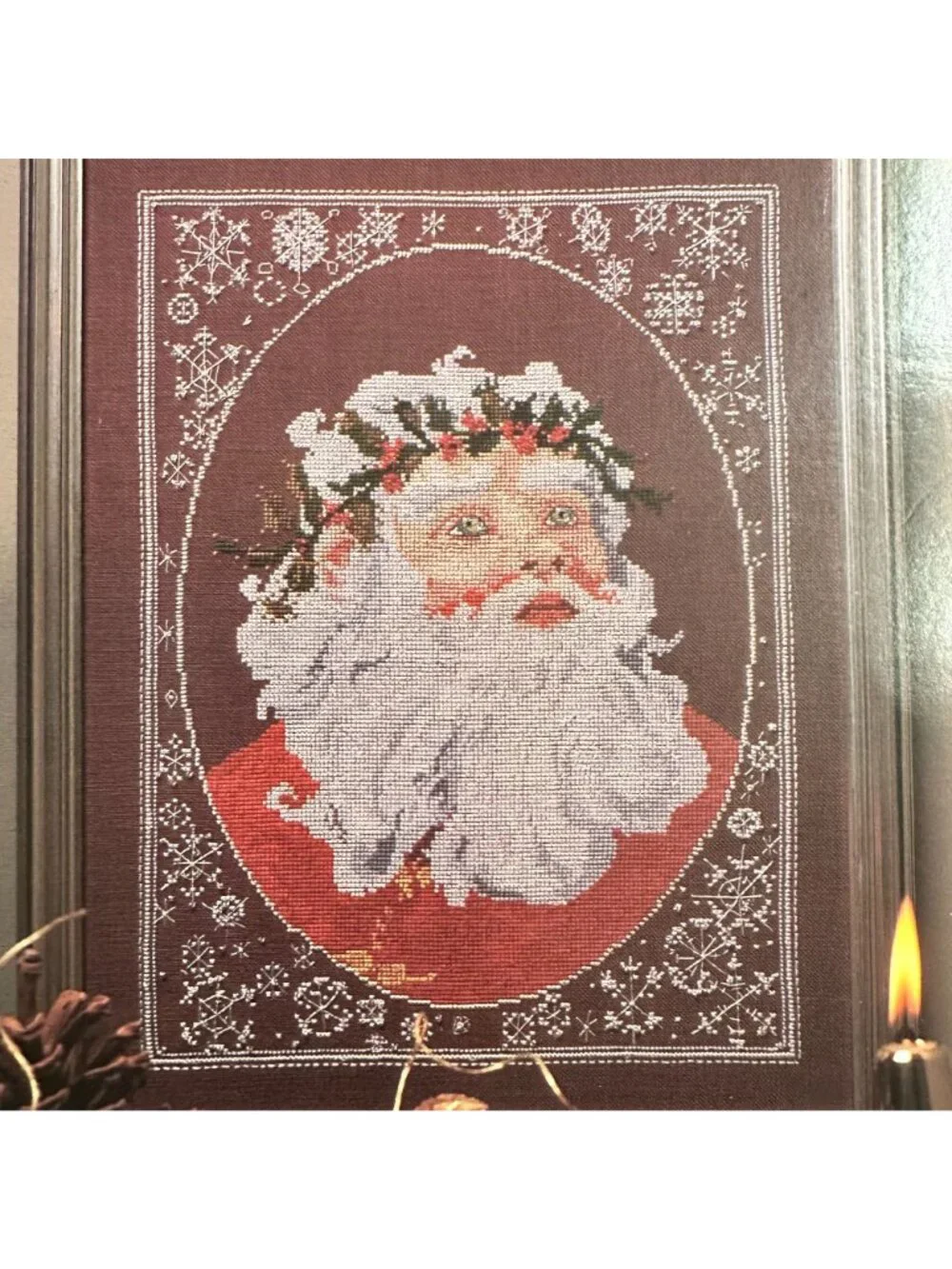 Father Christmas Cross-Stitch Pattern By Merrilyn Colony